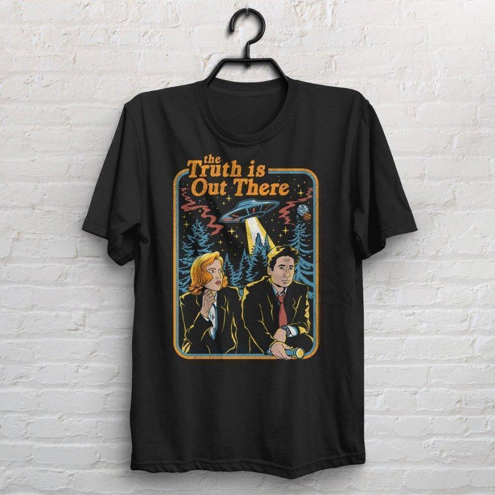 X Files The Truth Is Out There UFO Sci Fi Minimal Art T-Shirt